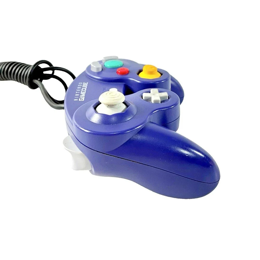 Official Nintendo GameCube Purple Wired Controller Gamepad DOL-003 Tested